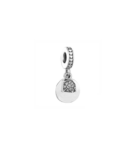 Fubena Taşlı Elmas Disk Sallantılı Charm