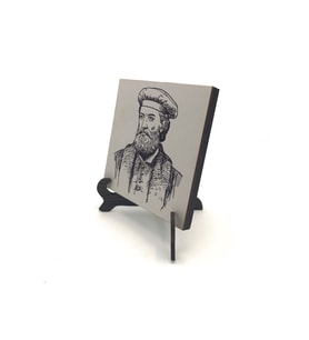 İtalyan Kaşif?Marco Polo Baskılı MDF Masaüstlük 10X10
