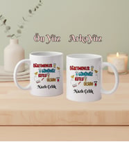 Kişiye Özel Öğretmenler Gününüz Kutlu Olsun İsimli Kupa Bardak