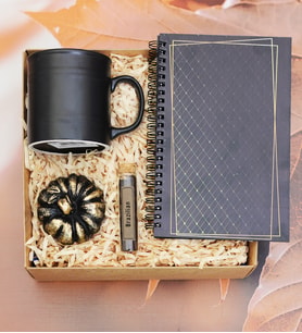 Varil Kupa Bardak, Ahşap Defter, Biblo, Kahve Hediye Seti HC7745