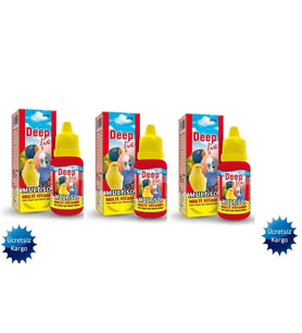 Deep Fix Multisol Kuşlar için Multivitamin 3 Adet