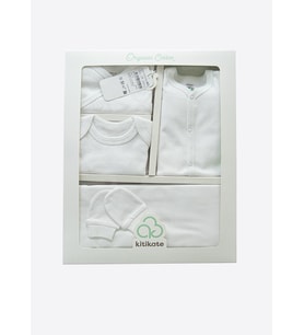 Organik Eco 10'lu Zıbın Set Beyaz