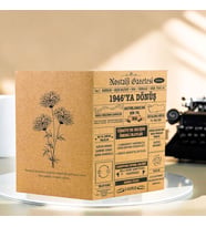 1945 Kraft Kutlama Kartı - Doğum Günü Kartı - Yıl Dönümü Kartı - Nostalji Gazetesi