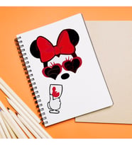 Minnie Mouse Sevgili Çift Tasarımlı Defter