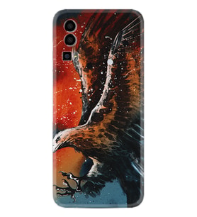 General Mobile Gm 23 Kılıf Silikon Desen Özel Seri Kartal Uçarken 1718