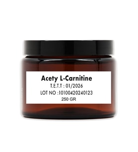 ACETYL L-CARNITINE HCL (ASETİL L-KARNİTİN HCL) Toz Hammadde 250 gr.