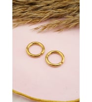 Unisex 316L Çelik Sıkıştırmalı Halka Küpe