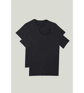 2'li Paket Premium Yazlık Düz Renk Basic T-shirt