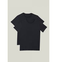2'li Paket Premium Yazlık Düz Renk Basic T-shirt