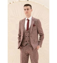 Erkek - Takım - Elbise - 6 DROP -Bordo - MDV102