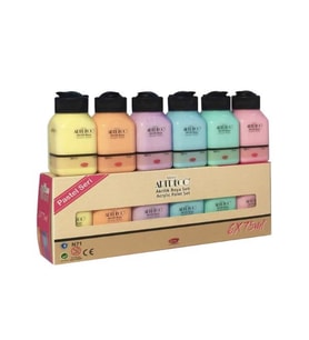 Artdeco Akrilik Boya Seti 6x75 ml Pastel Renkler (Karışık)