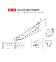 Lastikli Biye Çift Kıvırma Aparat 40-12mm/APR 72R
