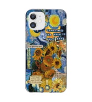 Iphone 11 Uyumlu Van Gogh Tasarımlı Şeffaf Telefon Kılıfı