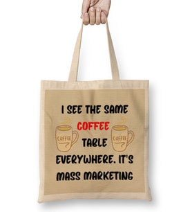Funny coffee drinKs Art lover Gift Quote - Vintage Retro Rainbow Style Bez Çanta Uzun Saplı
