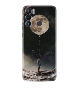 Tecno Pova Neo Kılıf Resimli Desenli Baskılı Silikon Moon Baloon 1368
