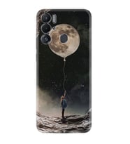 Tecno Pova Neo Kılıf Resimli Desenli Baskılı Silikon Moon Baloon 1368