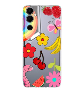 PrintiFy Tecno Pova Neo 2 ile Uyumlu Water Color 5  Kamera Korumalı Şeffaf  Kılıf