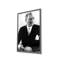 Atatürk Cam Tablo 4mm Dayanıklı Temperli Cam, Atatürk Glass Wall Art (Çok Renkli)