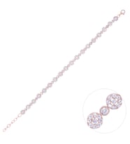 Nusnus Kadın Gümüş Bileklik Rose Gold ZRK 2160 7.9 GR