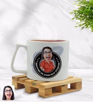 BK Gift Kişiye Özel Kadın Kolay Yetişmiyor Karikatürlü Middle Beyaz Kupa Bardak Model 3