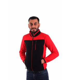 ESER - Katyonik Polar - Kırmızı , Siyah - Slim Fit (Siyah-Kırmızı)