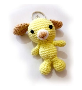 Maskot Köpüş Amigurumi Organik Anahtarlık Oyuncak