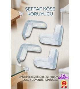 4’lü Mobilya Köşe Koruyucu Çocuk Güvenlik Seti