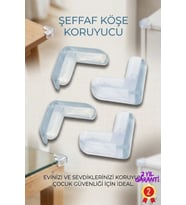 4’lü Mobilya Köşe Koruyucu Çocuk Güvenlik Seti