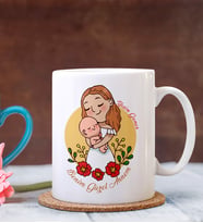 Kişiye Özel Benim Güzel Annem Tasarımlı Kupa (Beyaz)