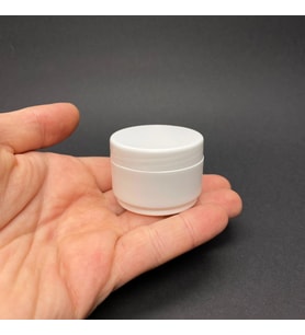 25 Ml Kapaklı Beyaz Krem Kavanozu , 25 Cc Boş Kozmetik Plastik Krem Kutusu x 10 Adet