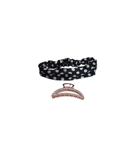 Lüks Tasarım Şıklığı Saten Bandana ve toka seti