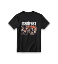 Manifest Grup Zamansızdık T-Shirt Baskılı Unisex %100 Pamuklu Nefes Alan Kalın Kumaşlı Tişört (Siyah)