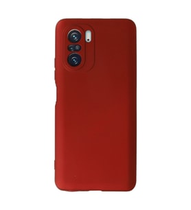 Xiaomi Poco F3 Kılıf First Silikon - Kırmızı