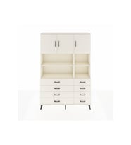 Arges Gardrop 8 Raflı 8 Çekmeceli 3 Kapaklı 132x30x195 Aytaşı-Aytaşı