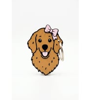 Kurdeleli Golden Retriever Açacaklı Anahtarlık