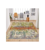 Rovigo Home Dijital Baskı Yıkanabilir Kaymaz Taban Salon Halısı  RVG1784 (Yeşil)