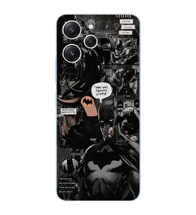 Xiaomi Redmi 12 Uyumlu Uyumlu Batman Aesthetic Tasarımlı Şeffaf Telefon Kılıfı