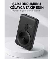 Lcd Ekranlı Kablosuz Powerbank Type C Ve Usb Çıkışlı Yeni Nesil