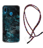 Huawei P20 Lite Mate 10 20 Lite Pro P40 Lite KılıfBoyun Asklı Rasta Silikon Colorful Abstract 1384