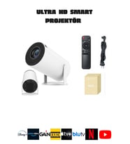 Taşınabilir 720p Ev Sineması Projektörü, Bluetooth ve Android Uyumu