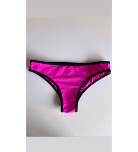 Zi Pembe Kenarları Siyah Şeritli DAR KALIP Bikini Altı