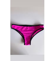 Zi Pembe Kenarları Siyah Şeritli DAR KALIP Bikini Altı