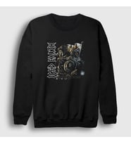 Presmono Unisex Siyah Kourion Iced Earth Sweatshirt 150411tt
