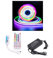 5 Metre 12 Volt 12mm İç Mekan 720 Ledli Argb Pixel Cob Led SP611E Bluetoothlu Sese Duyarlı Tek Çıkış