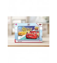24 Parça Cars Arabalar Frame Puzzle - Çocuklar İçin Eğitici Yapboz