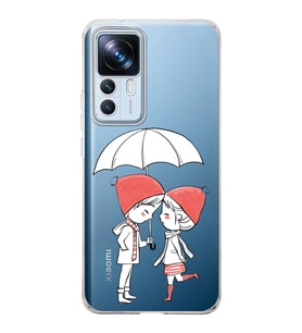 Xiaomi Mi 12t Pro Uyumlu Kamera korumalı Kapak Aşk Tasarımlı  Şeffaf Kılıf