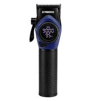 Powertec TR-5100 Profesyonel Saç Tıraş Makinesi 9000 RPM Dijital Ekran Şarjlı Berber Tipi Clipper Mor