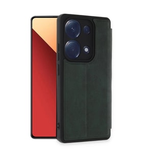 Xiaomi Redmi Note 13 Pro 4g Kılıf Flip Cover - Koyu Yeşil