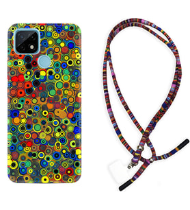Realme C11 C21 C21Y C25Y C11 2021 Kılıf Boyun Asklı Rasta Silikon Nazar Boncukları 1746