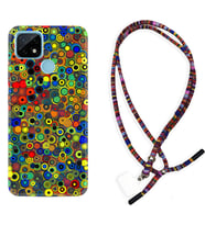 Realme C11 C21 C21Y C25Y C11 2021 Kılıf Boyun Asklı Rasta Silikon Nazar Boncukları 1746